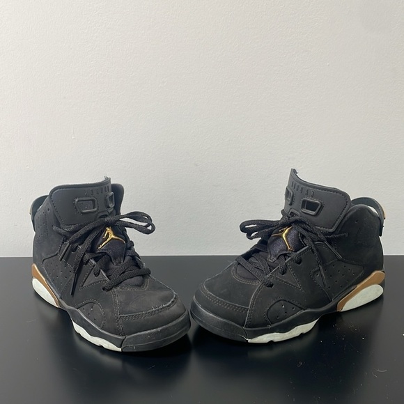 Nike Air Jordan 6 Retro DMP Black Gold 13 little kids 2020 release CT4965-007 - Picture 7 of 14